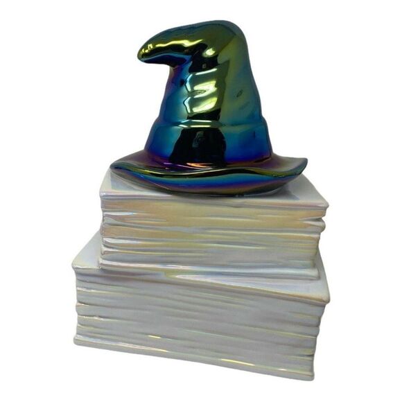 Rae Dunn HOCUS POCUS Halloween Witch Hat Iridescent Black Book Trick Treat Gift - Picture 4 of 8